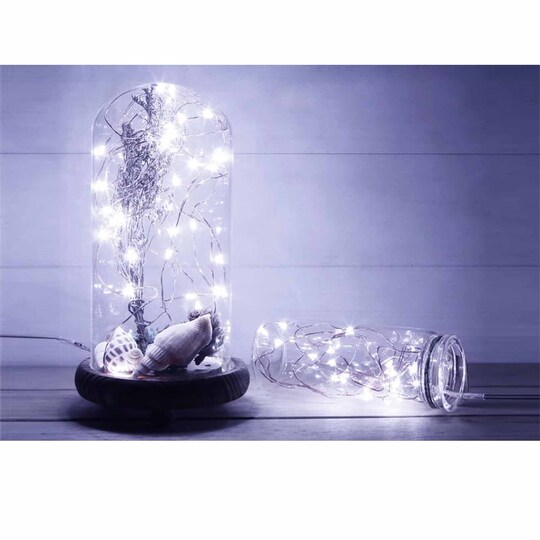 RAHEEV; 20 LED Battery Copper Wire Fairy Lights Warm Cool White Twinkle; Category:String Lights; Image:1